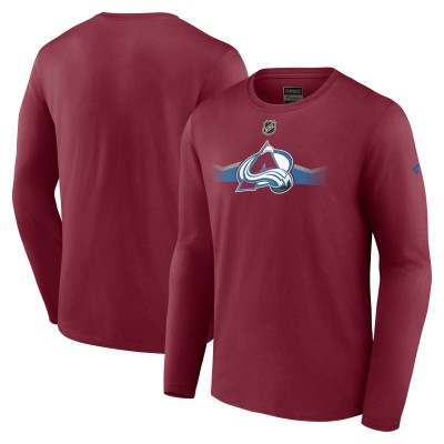 Футболка с длинным рукавом Colorado Avalanche Fanatics Authentic Pro Primary - Burgundy