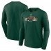 Футболка с длинным рукавом Minnesota Wild Fanatics Green Authentic Pro Secondary