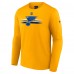 Футболка с длинным рукавом St. Louis Blues Authentic Pro Secondary Replen - Gold