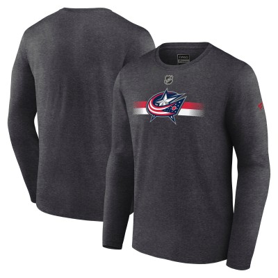 Футболка с длинным рукавом Columbus Blue Jackets Fanatics Authentic Pro Secondary - Heather Charcoal