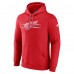 Detroit Red Wings Fanatics Red Authentic Pro Secondary Pullover Hoodie