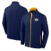 Nashville Predators Fanatics Navy Authentic Pro Rink Full-Zip Jacket