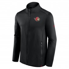 Ottawa Senators Fanatics Black Authentic Pro Full-Zip Jacket
