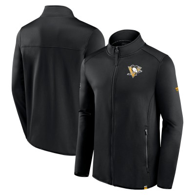 Кофта на молнии Pittsburgh Penguins Fanatics Black Authentic Pro