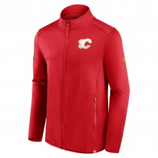 Calgary Flames Fanatics Red Authentic Pro Full-Zip Jacket