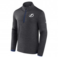 Кофта на короткой молнии Tampa Bay Lightning Authentic Pro - Heather Charcoal