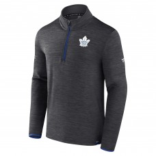 Toronto Maple Leafs Authentic Pro Quarter-Zip Pullover Top - Heather Charcoal