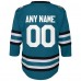 Именная джерси San Jose Sharks Youth Home Replica - Teal
