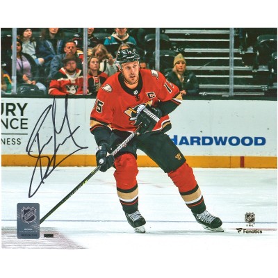 Autographed Anaheim Ducks Ryan Getzlaf Fanatics Authentic 8 x 10 Orange Jersey Skating with Puck Photograph