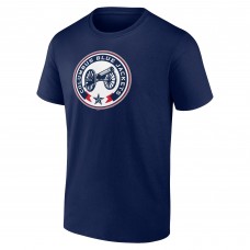 Columbus Blue Jackets Shoulder Patch Logo T-Shirt - Navy