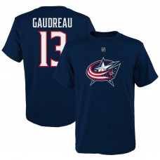 Футболка Johnny Gaudreau Columbus Blue Jackets Youth Player Name & Number - Navy
