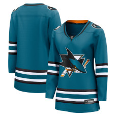 Женская джерси San Jose Sharks Fanatics Teal Home Breakaway