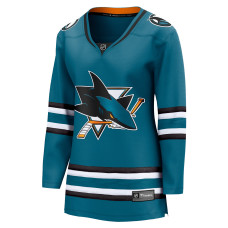Женская джерси San Jose Sharks Fanatics Teal Home Breakaway