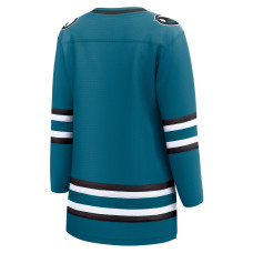 Женская джерси San Jose Sharks Fanatics Teal Home Breakaway