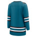 Женская джерси San Jose Sharks Fanatics Teal Home Breakaway