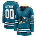 Женская Именная джерси San Jose Sharks Fanatics Teal Home Breakaway