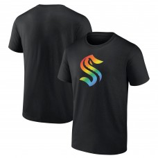 Футболка Seattle Kraken Pride Logo - Black