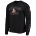 Футболка с длинным рукавом Mens Black Arizona Coyotes 2-Hit