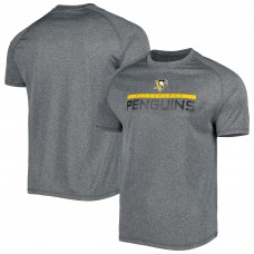 Men's Gray Pittsburgh Penguins Impact Raglan T-Shirt