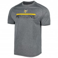 Men's Gray Pittsburgh Penguins Impact Raglan T-Shirt