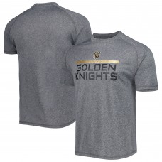 Mens Charcoal Vegas Golden Knights Impact Raglan T-Shirt