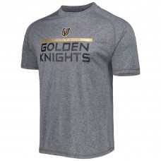 Mens Charcoal Vegas Golden Knights Impact Raglan T-Shirt