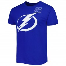 Mens Nikita Kucherov Blue Tampa Bay Lightning Player Name & Number T-Shirt