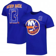Футболка с номером Mens Mathew Barzal Royal New York Islanders Player