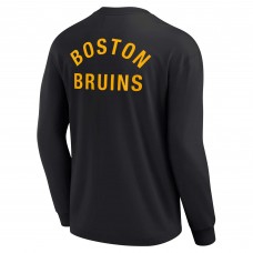Футболка с длинным рукавом Boston Bruins Fanatics Signature Unisex Super Soft - Black