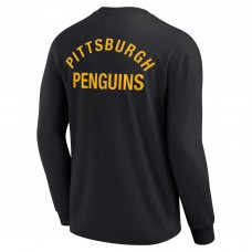 Pittsburgh Penguins Fanatics Signature Unisex Super Soft Long Sleeve T-Shirt - Black