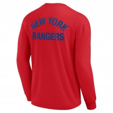 Футболка с длинным рукавом New York Rangers Fanatics Signature Unisex Super Soft - Red