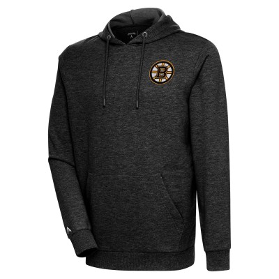 Толстовка Boston Bruins Antigua Heather Black Action Chenille