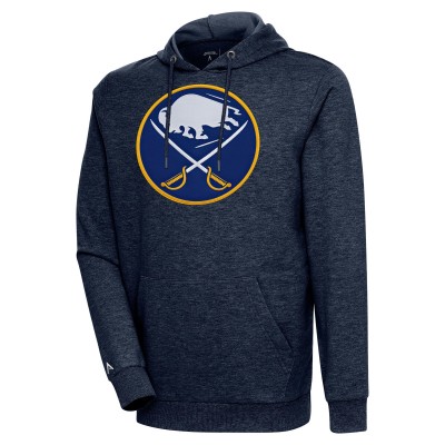 Толстовка Buffalo Sabres Antigua Logo Action Chenille - Heather Navy