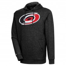 Толстовка Carolina Hurricanes Antigua Heather Black Logo Action Chenille