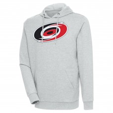 Толстовка Carolina Hurricanes Antigua Heather Gray Logo Action Chenille