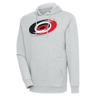 Толстовка Carolina Hurricanes Antigua Heather Gray Logo Action Chenille