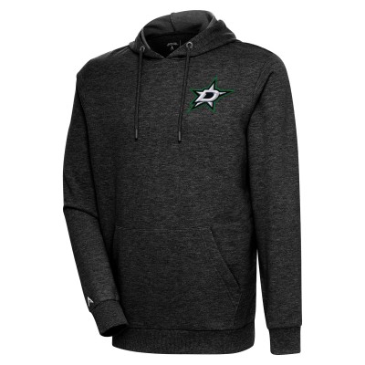 Толстовка Dallas Stars Antigua Action Chenille - Heather Black