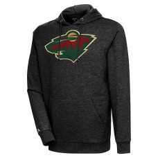 Толстовка Minnesota Wild Antigua Logo Action Chenille - Heather Black