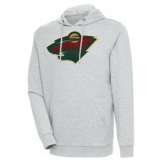 Толстовка Minnesota Wild Antigua Logo Action Chenille - Heather Gray