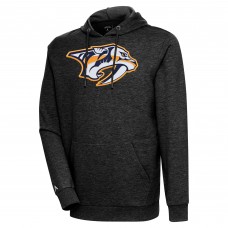 Толстовка Nashville Predators Antigua Logo Action Chenille - Heather Black