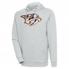 Толстовка Nashville Predators Antigua Logo Action Chenille - Heather Gray