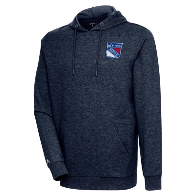 Толстовка New York Rangers Antigua Action Chenille - Heather Navy