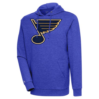 Толстовка St. Louis Blues Antigua Logo Action Chenille - Heather Royal