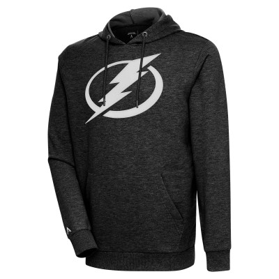Толстовка Tampa Bay Lightning Antigua Logo Action Chenille - Heather Black