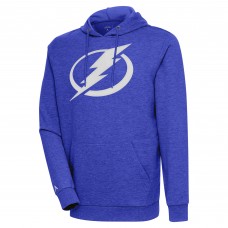 Толстовка Tampa Bay Lightning Antigua Heather Royal Logo Action Chenille