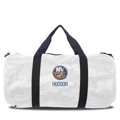 Спортивная сумка New York Islanders White Camo Print Personalized