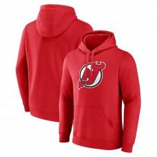 New Jersey Devils Primary Logo Pullover Hoodie - Red