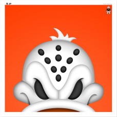 Anaheim Ducks Wild Wing 12 x 12 Minimalist Mascot Poster Print
