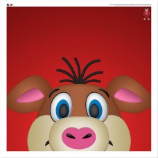 Carolina Hurricanes Stormy 12 x 12 Minimalist Mascot Poster Print