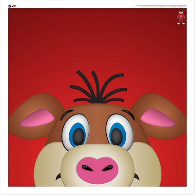 Carolina Hurricanes Stormy 12 x 12 Minimalist Mascot Poster Print